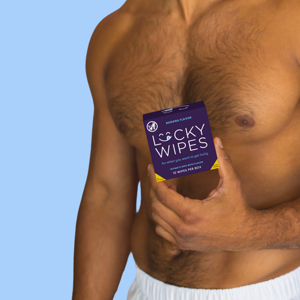 Strawberries and Cream Flavored Lucky Wipes For Men